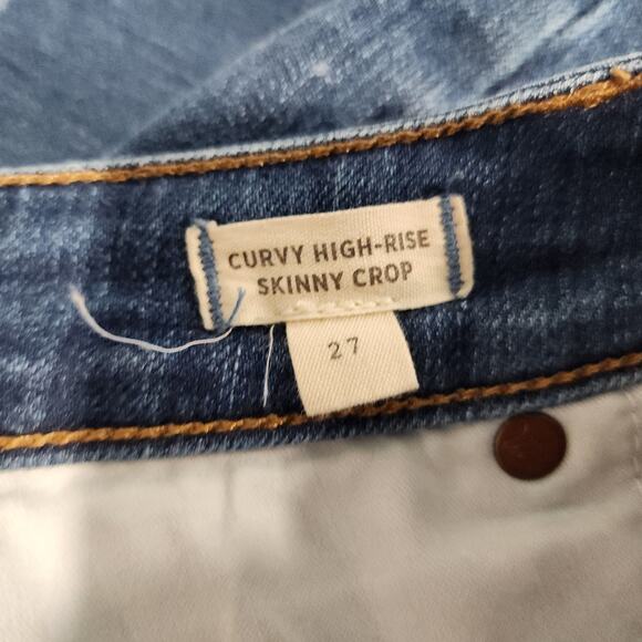 Madewell Curvy High-Rise Skinny Crop Jeans in Lander Wash 27 - Picture 9 of 11